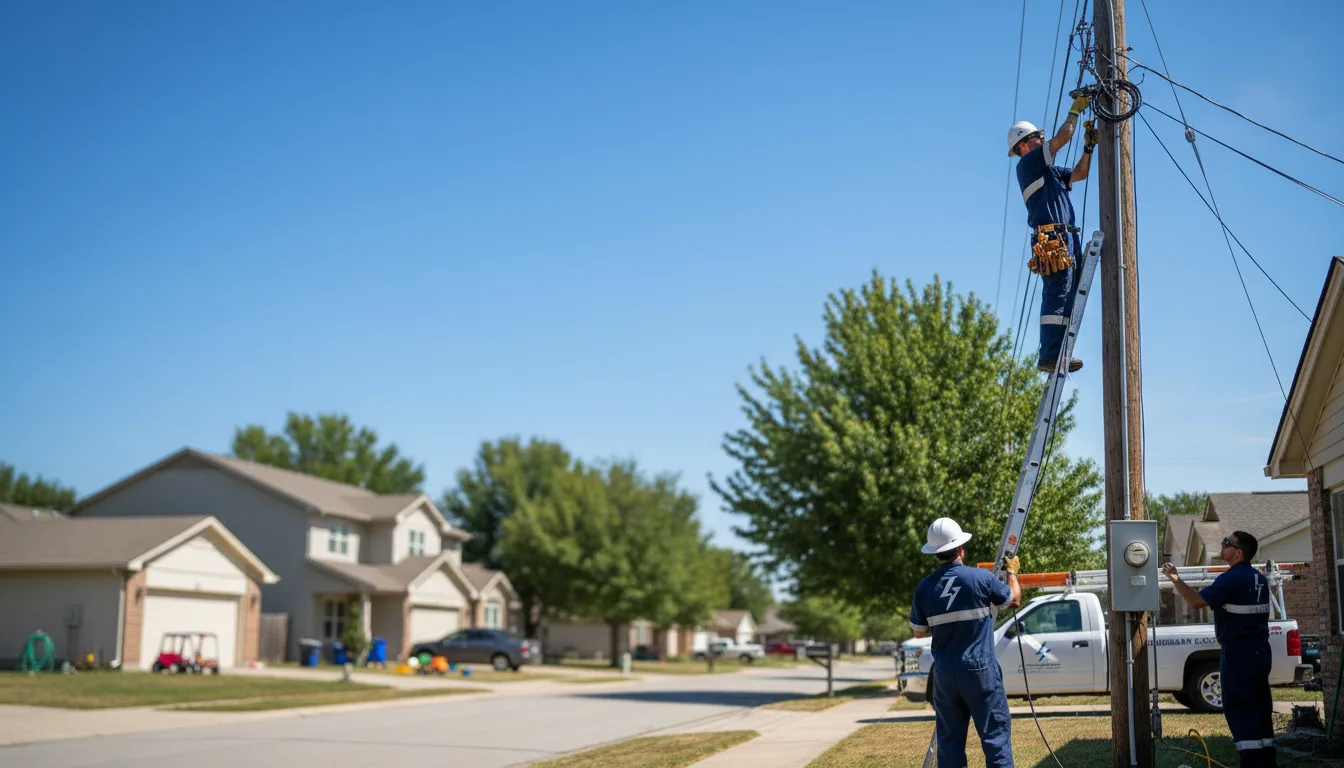 Residential electrician providing installation services in Clintonville, WI